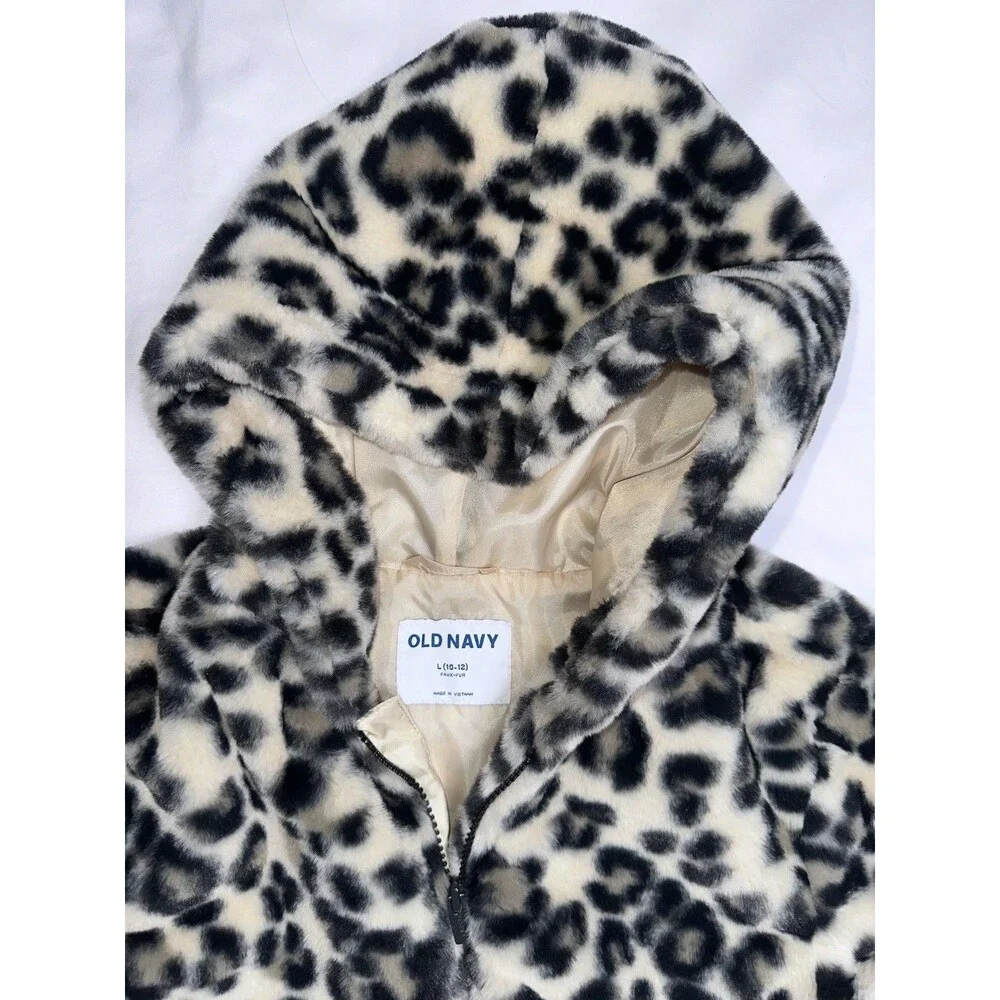 Old Navy Jacket Girl’s Size L(10/12) Animal print